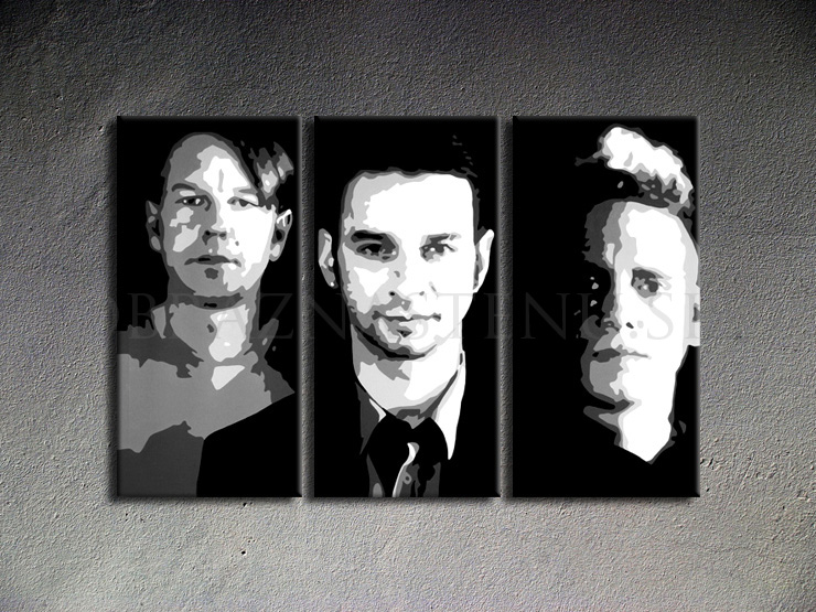 Ručne maľovaný POP Art Depeche Mode
