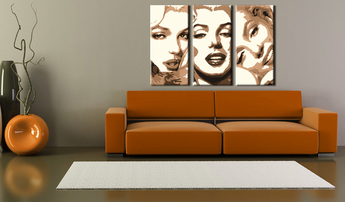 Ručne maľovaný POP Art Marilyn MONROE !!!AKCIA!!!