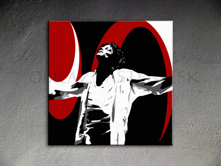 Maľovaný POP ART obraz na stenu Michael Jackson