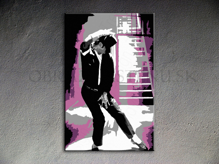 Ručne maľovaný POP Art Michael Jackson 1 dielny
