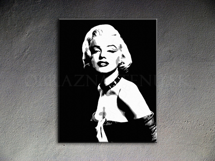 Ručne maľovaný POP Art Marilyn MONROE 1 dielny