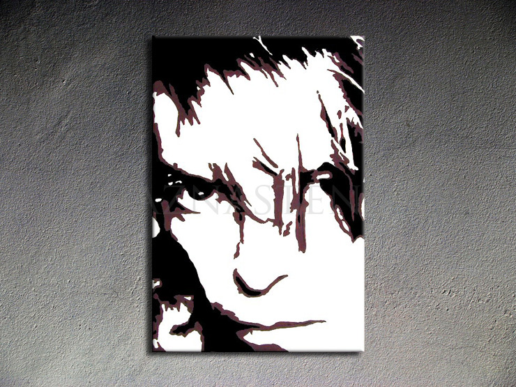 Maľovaný POP ART obraz na stenu David Bowie