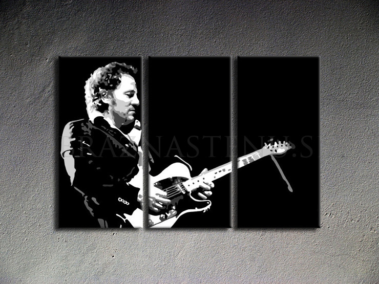 Maľovaný POP ART obraz na stenu Bruce Springsteen
