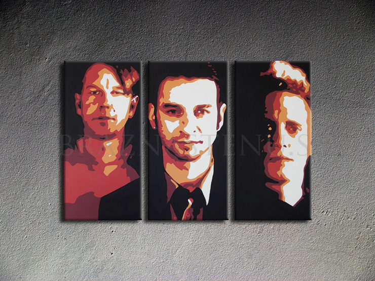 Ručne maľovaný POP Art Depeche Mode 3 dielny 