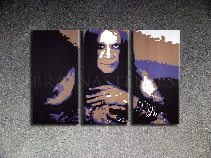 Ručne maľovaný POP Art Ozzy Osbourne 3 dielny 