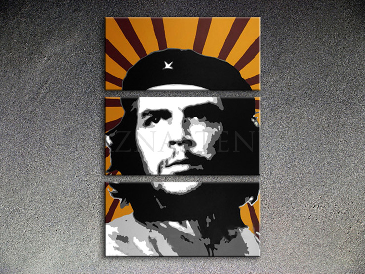 Maľovaný POP ART obraz na stenu Che Guevara