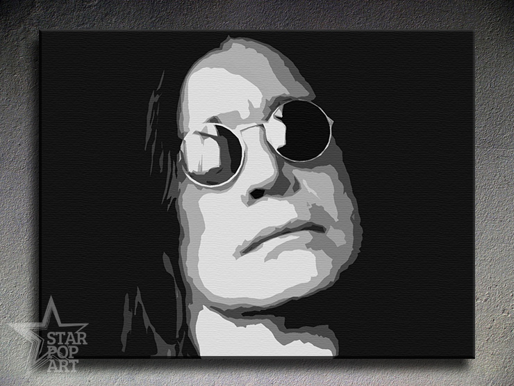 Ručne maľovaný POP Art Ozzy Osbourne